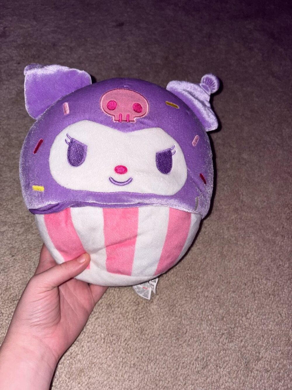 Gund Sanrio Kuromi Cupcake 8 Inch Stuffed Animal Plush
